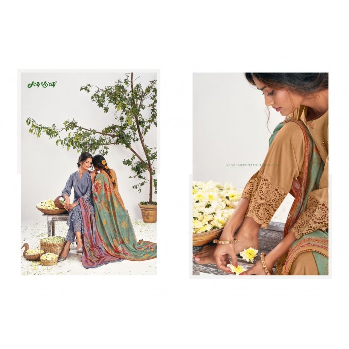 Jay Vijay Raabta Pure Muga Dress Materials